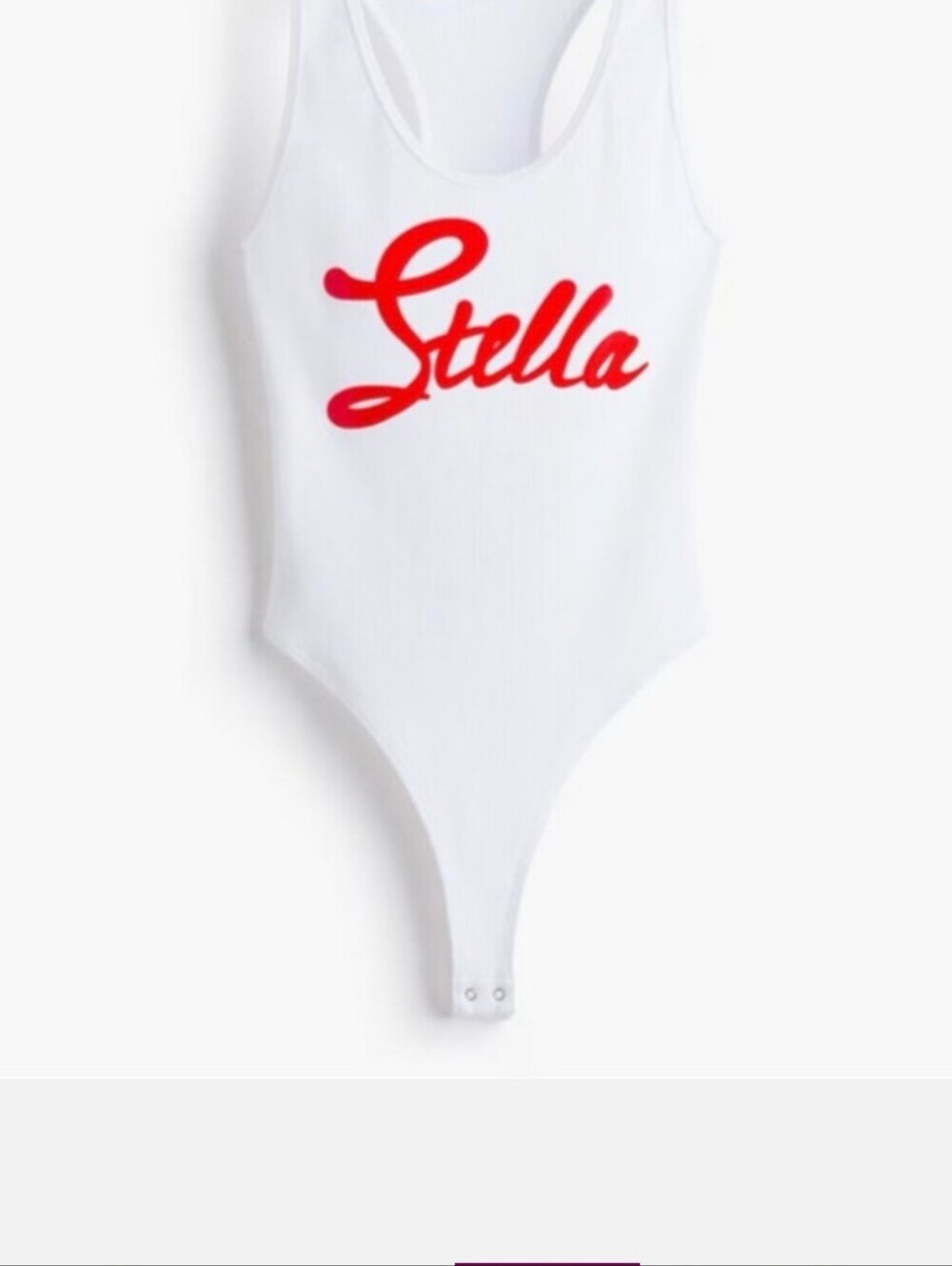 Sz XS S Stella McCartney H&M Bodysuit with Printed Motif - Picture 2 of 4